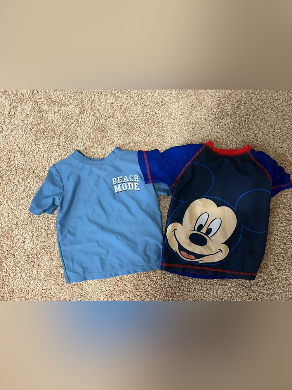 Disney Boys Two-Piece Mickey Swim Set - Light Blue & Navy